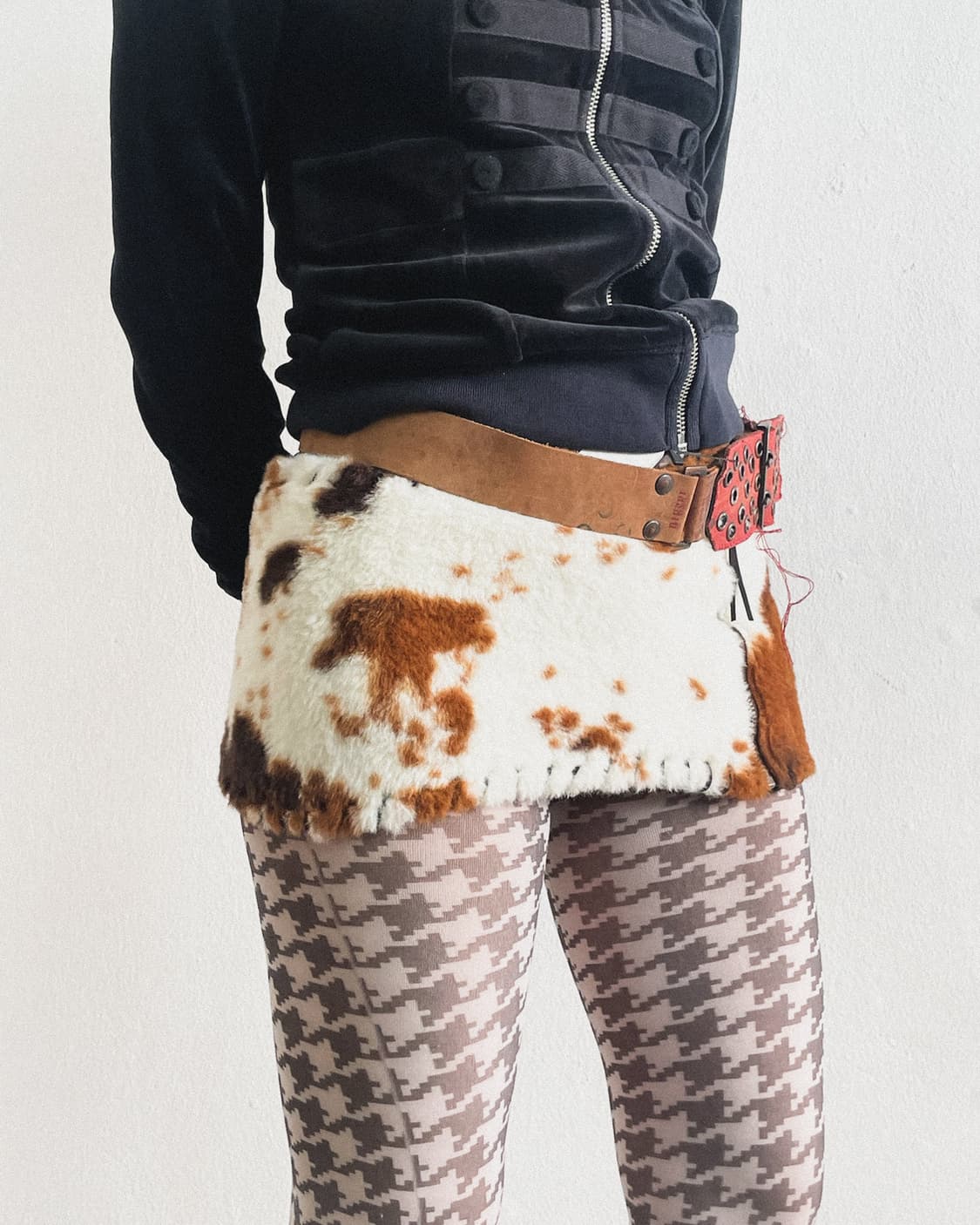 new* 제이디드 런던 faux fur layered 미니스커트 상품이미지1