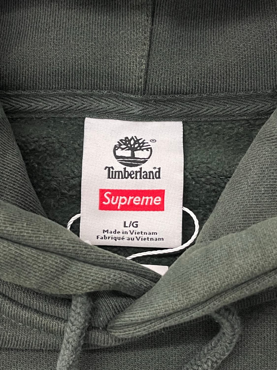 Timberland x Supreme 팀버랜드 카키 후드티 상품이미지7