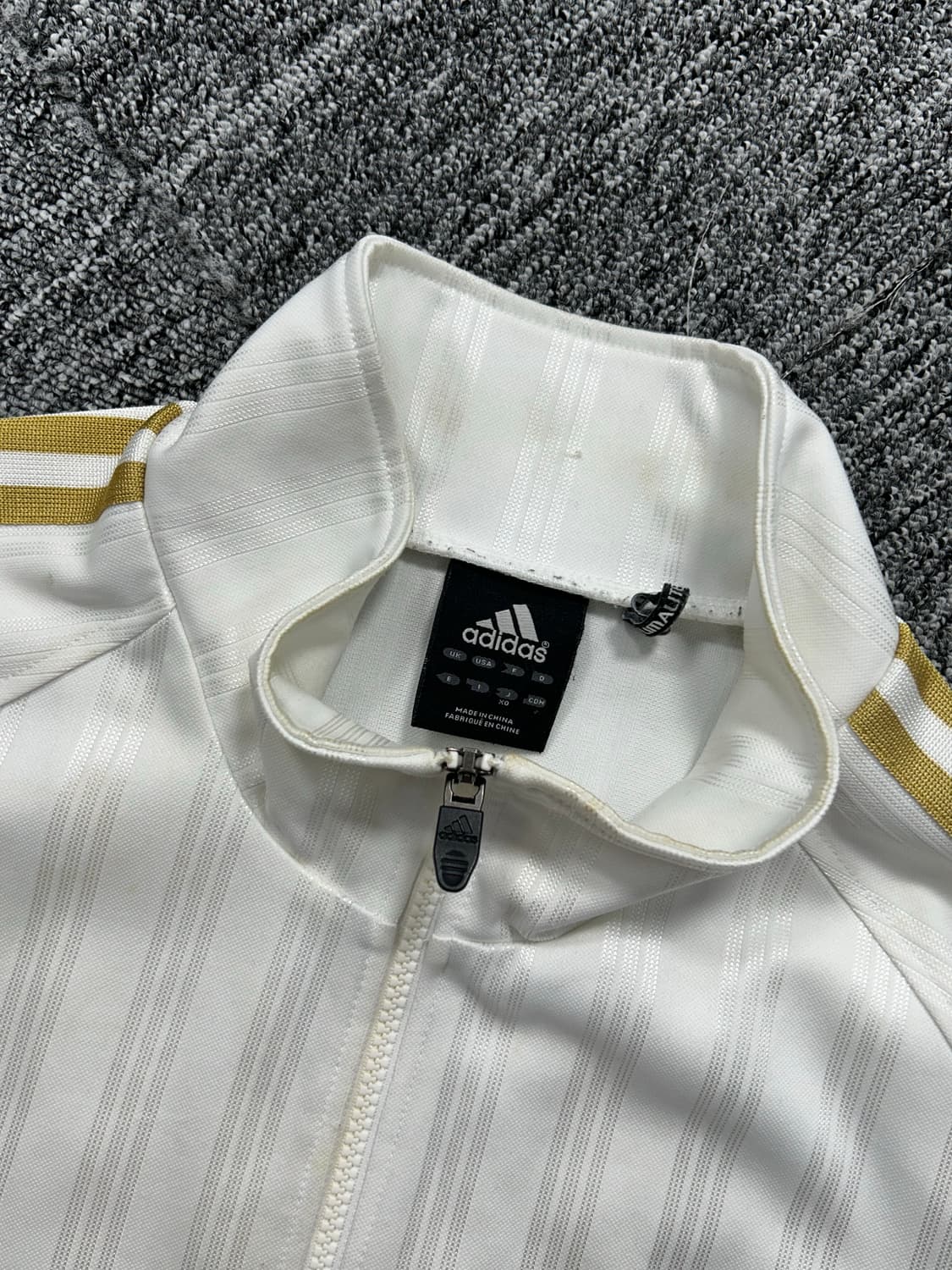 아디다스 제펜 화이트 골드 트랙탑 져지 L 상품이미지5