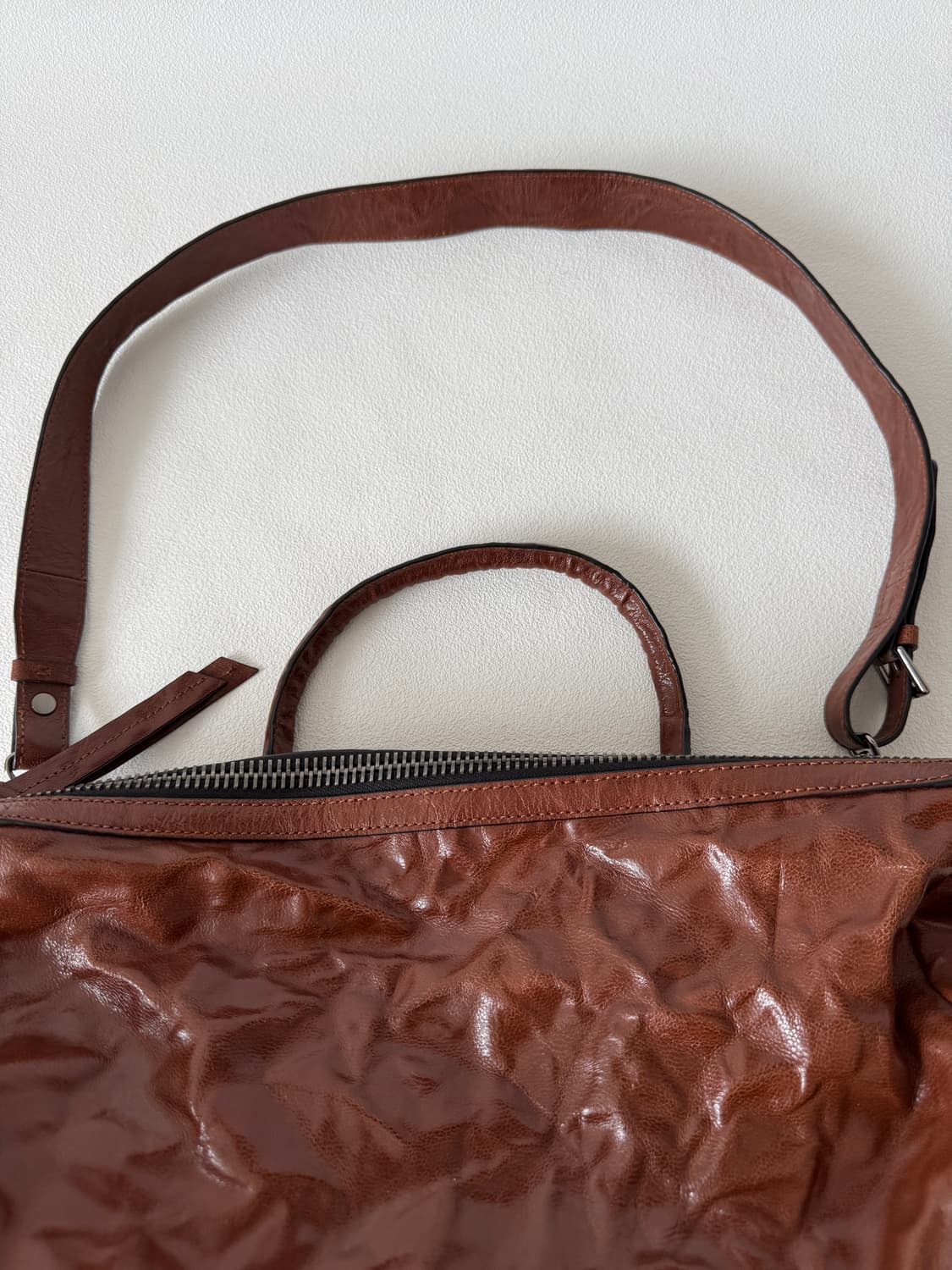 Pre owned 레더 토트 숄더백 상품이미지2