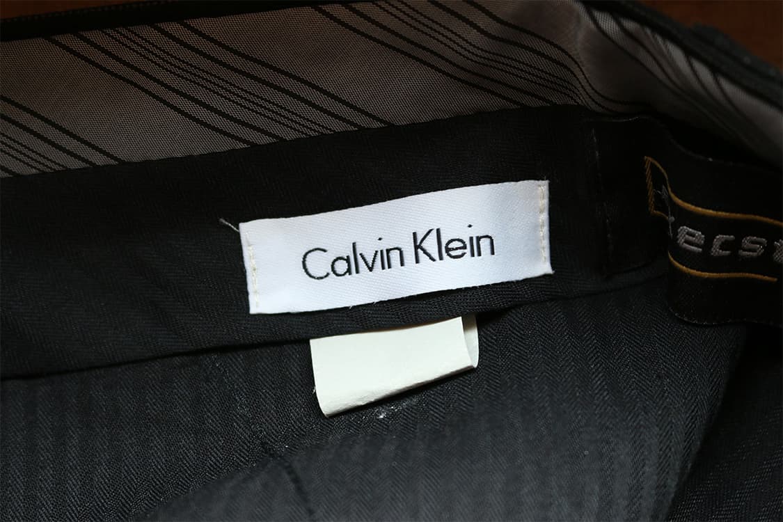 2000s 캘빈 클라인 블랙 핀스트라이프 트라우저  상품이미지9