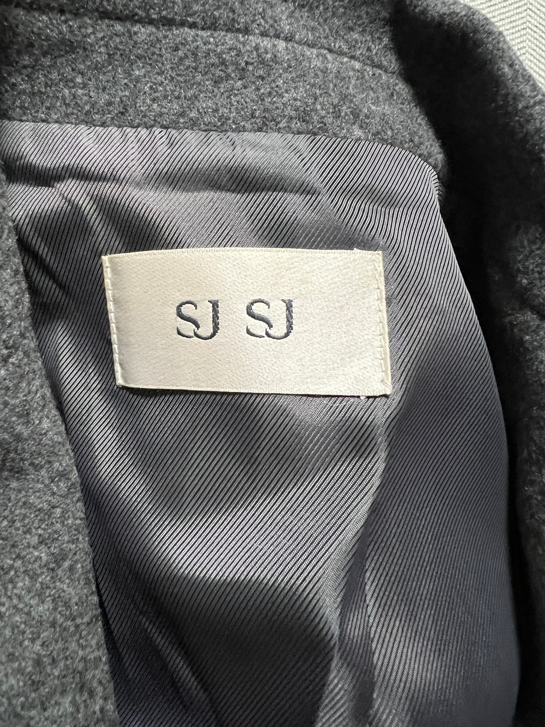 SJ SJ 회색 모직 코트 정품 상품이미지3