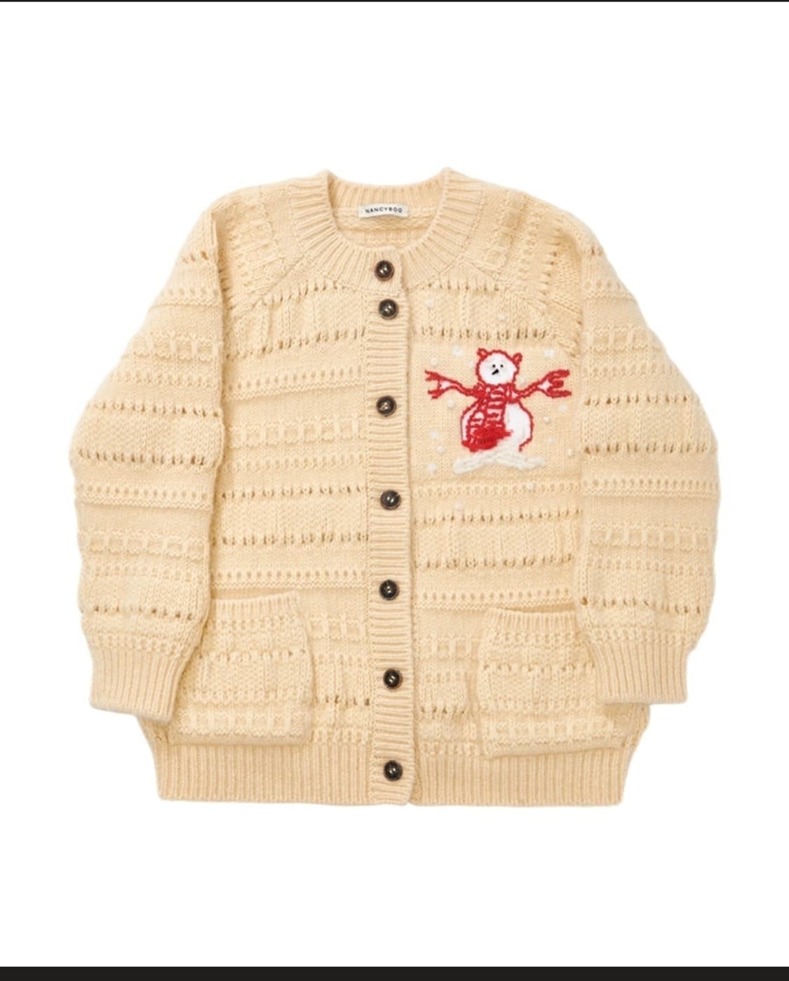 NANCYROO Bonhomme De Neige 가디건 상품이미지7