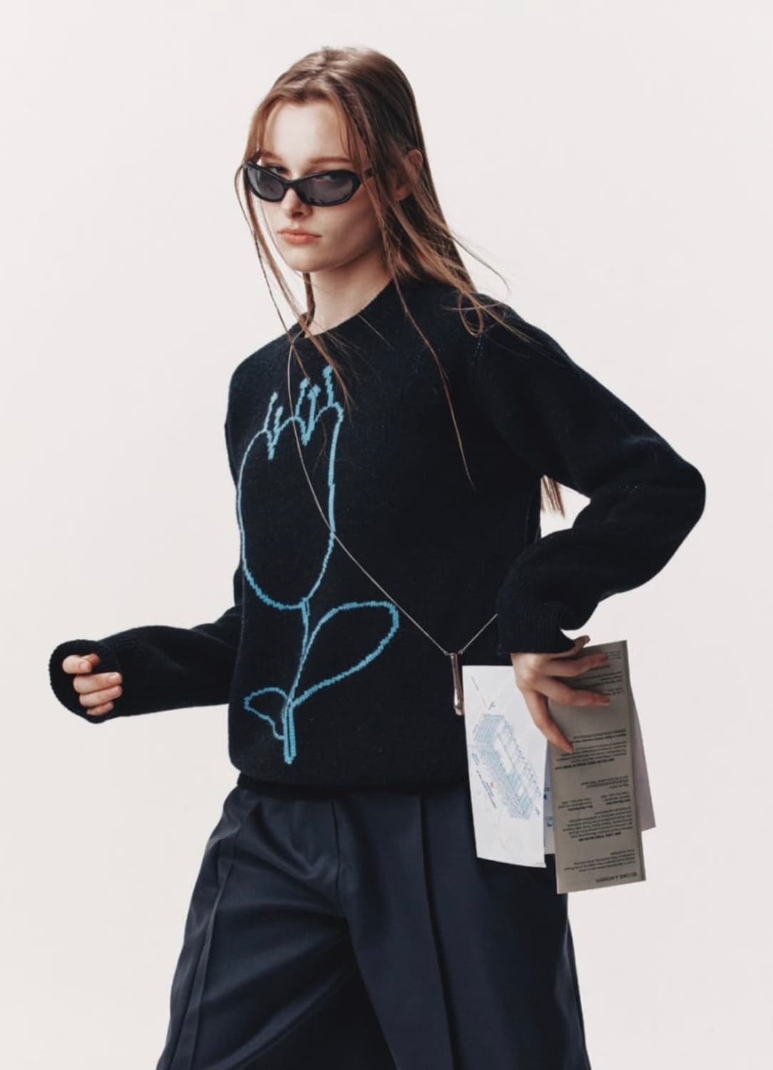 마조네  TULIP JACQARD KNIT 상품이미지1