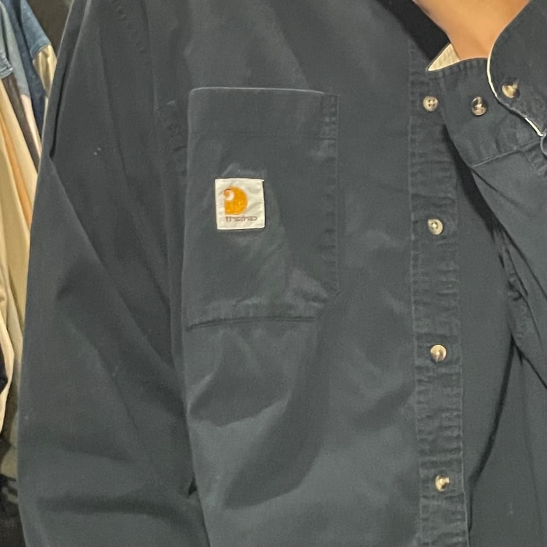 [IM] carhartt 칼하트 네이비 긴팔셔츠 상품이미지4