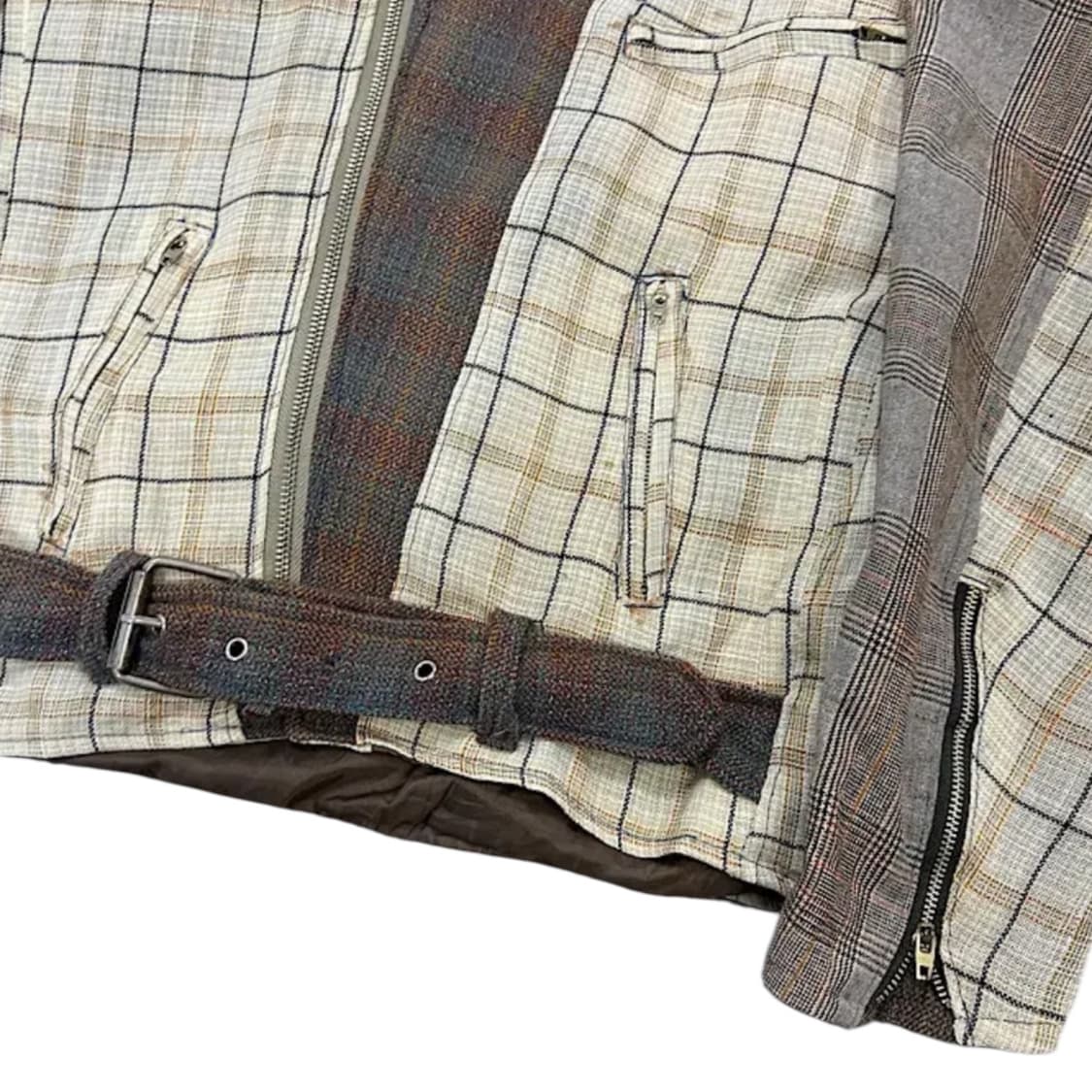 빈티지 플레이드 라이더 자켓 상품이미지2