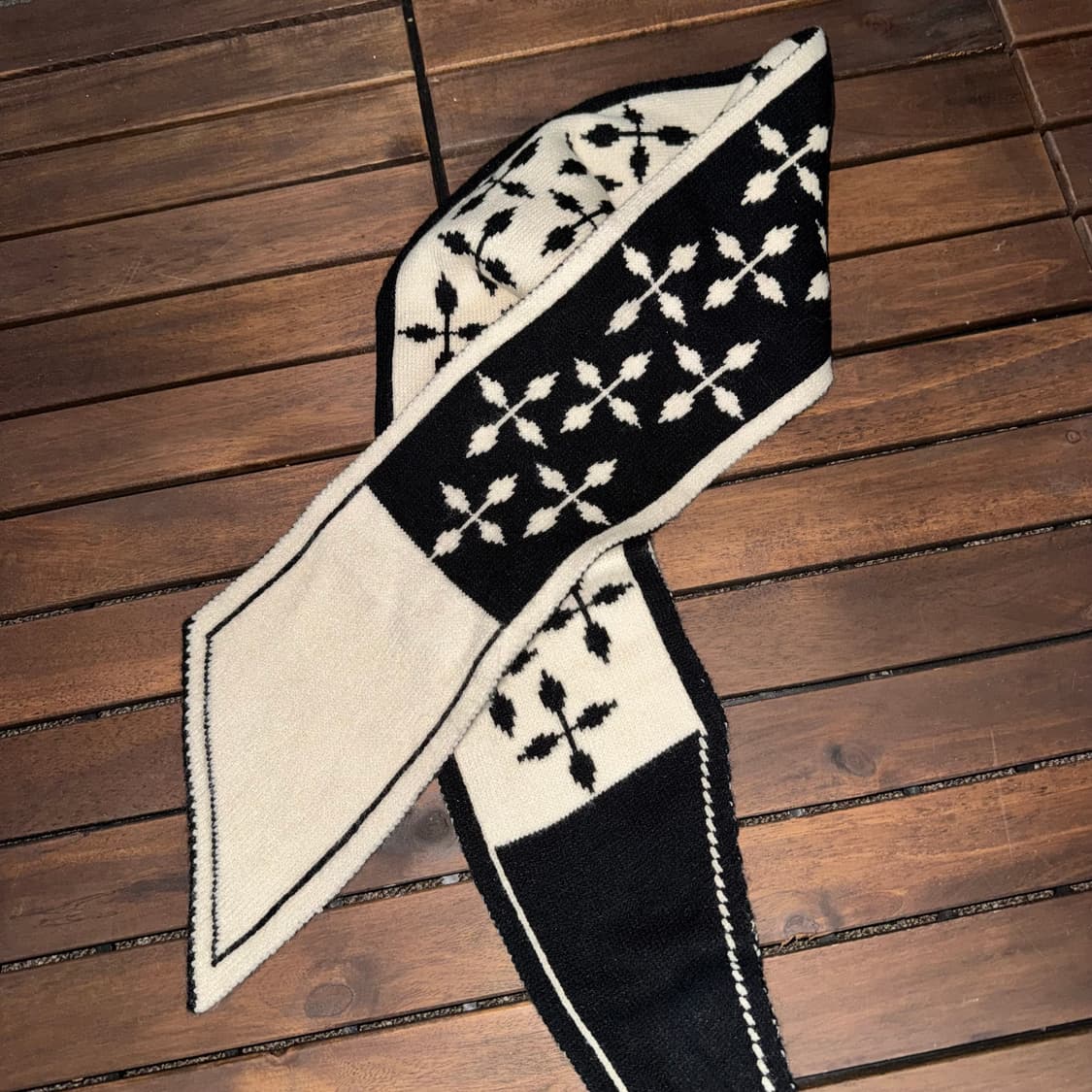 패턴 리버시블 쁘띠 머플러 상품이미지2