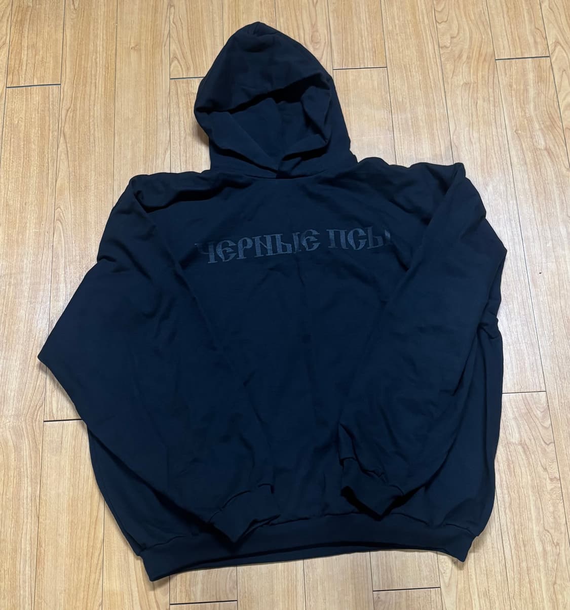 [3] Yeezy 이지 x 고샤 루브친스키 YZY 블랙 독스 후드 블랙 상품이미지2