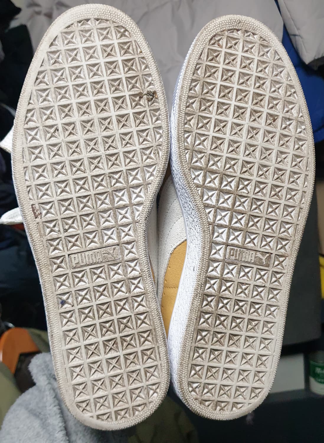 푸마 스웨이드 클래식 왕끈 커스텀 스니커즈 머스타드 (265) 상품이미지5