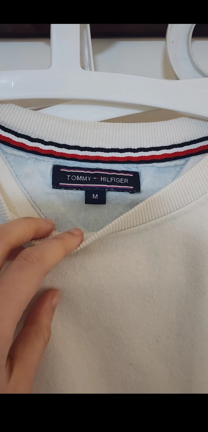 타미힐피거 화이트 맨투맨 M 상품이미지4