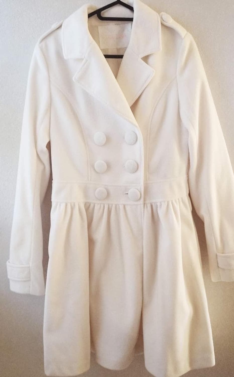 리즈리사 아이보리 롱코트 상품이미지1