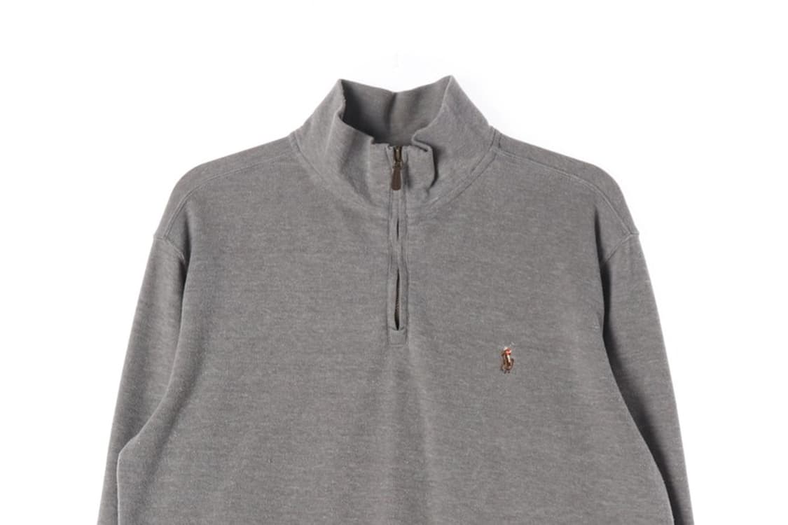 폴로 랄프로렌 에스테이트 립 반집업 니트 그레이 상품이미지3