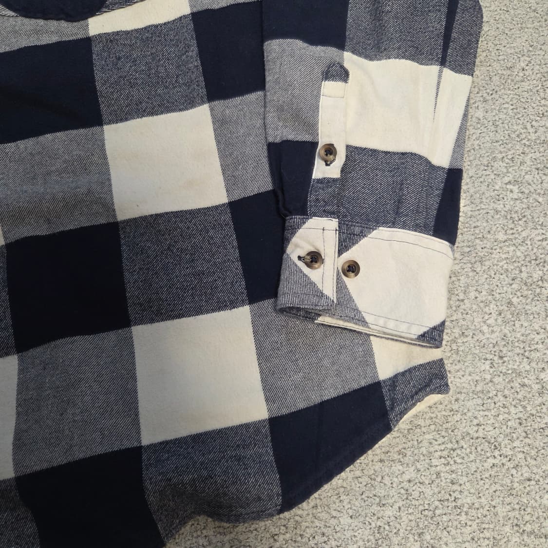 Natural 플란넬 체크셔츠 L(100) 상품이미지5