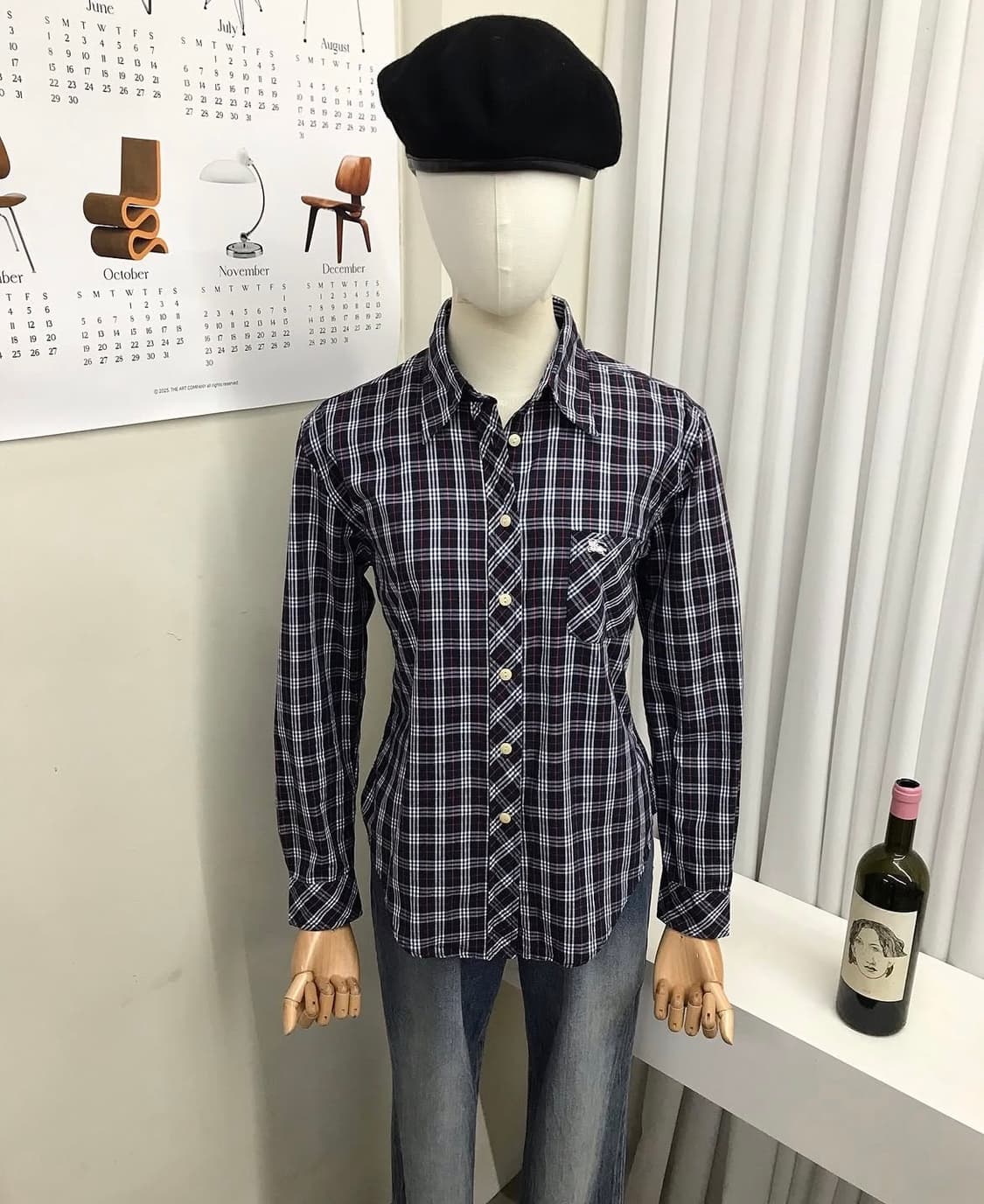 버버리 로고 체크 셔츠 상품이미지7