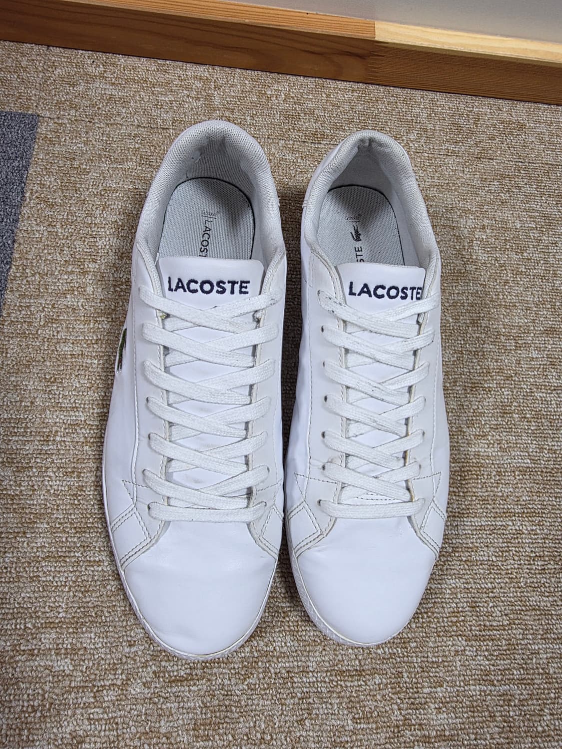 라코스테 흰색 스니커즈 [265~270mm] 상품이미지8
