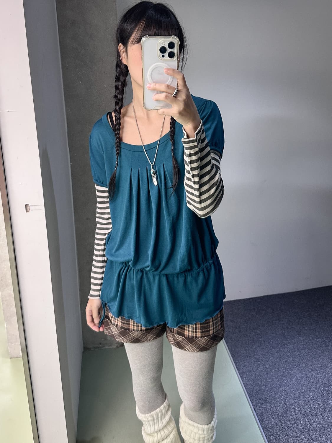 layered strap top 상품이미지3