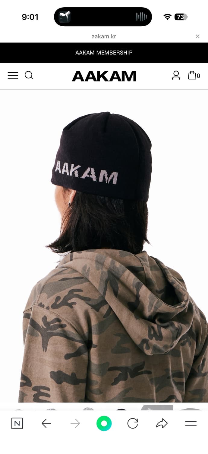 AAKAM 아캄 비니 블랙 상품이미지5