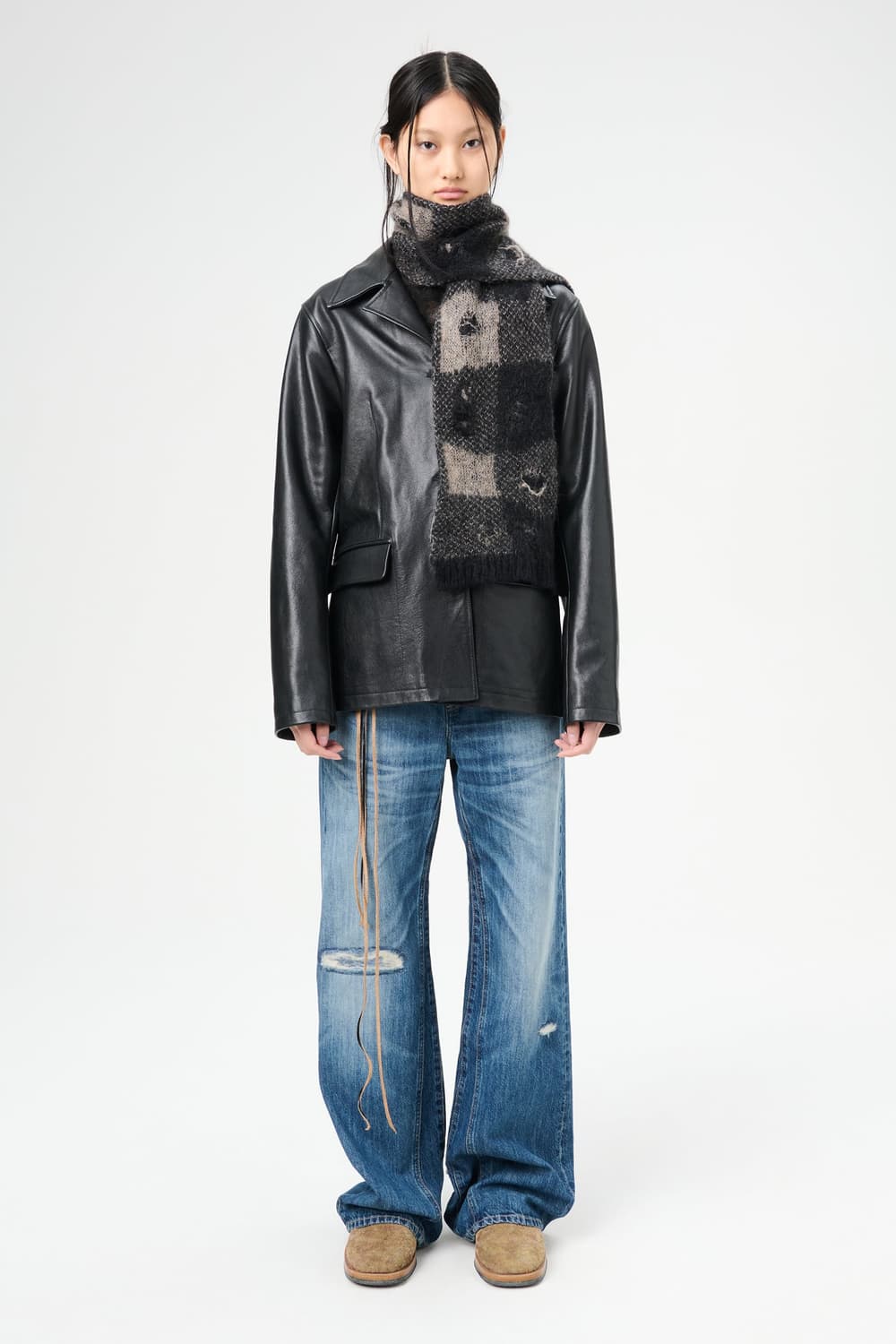 [OS] 아워레가시 패스트 스카프 머플러 블랙 상품이미지2