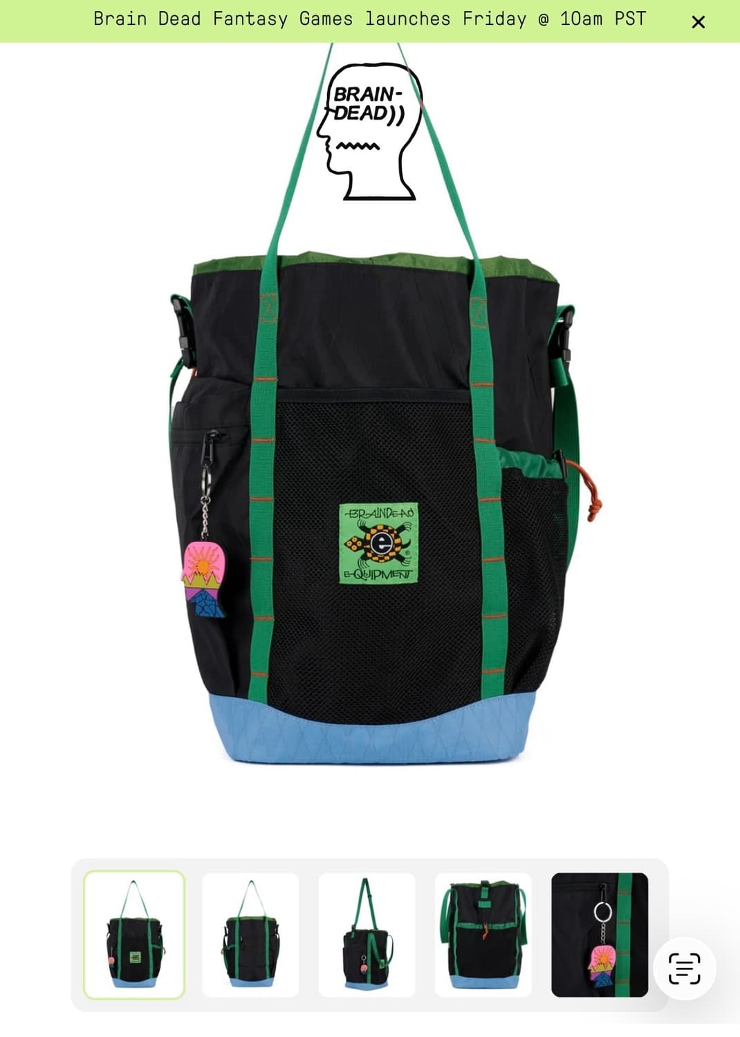 BRAIN DEAD_Mesh pocket tote bag 상품이미지6