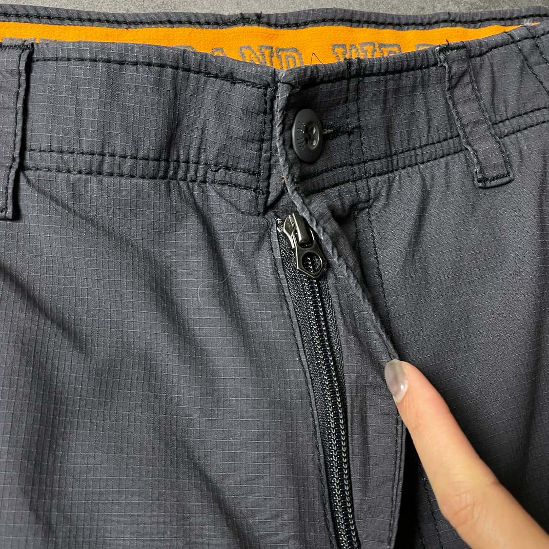 WEARFIRST 빈티지 차콜 그레이 카고 하프 팬츠 A00781 상품이미지3