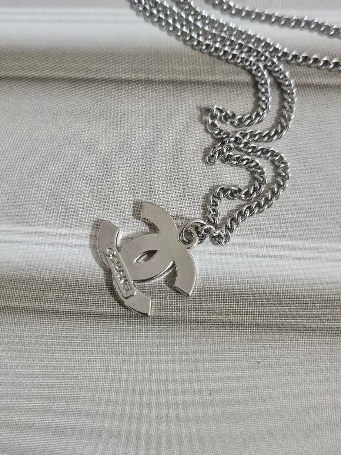 샤넬 빈티지 핑크 CC로고 목걸이 상품이미지4