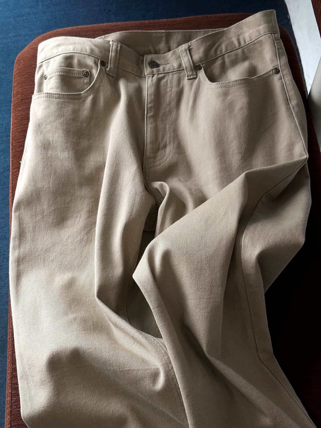 Cotton 5pkt wide straight pants 상품이미지2