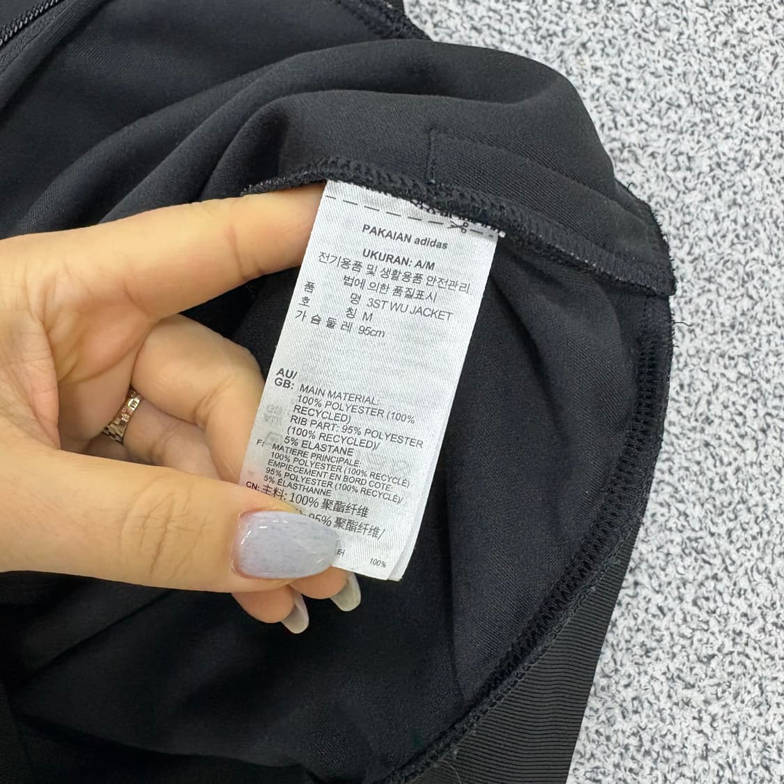 M 아디다스 3S 집업 저지 자켓 0316J 상품이미지4