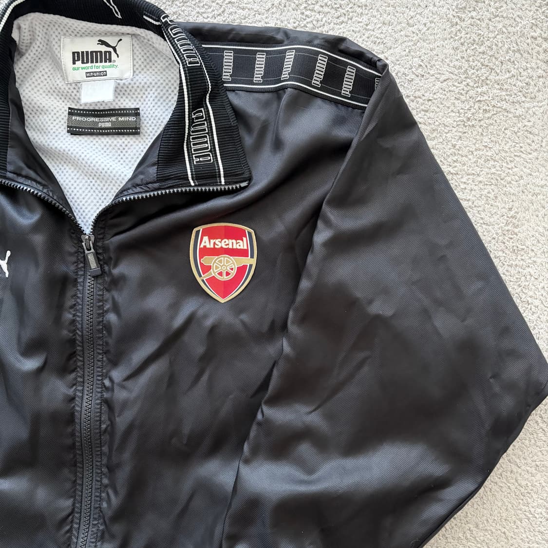 90's 푸마 올드스쿨 바람막이 아스날 커스텀 상품이미지2