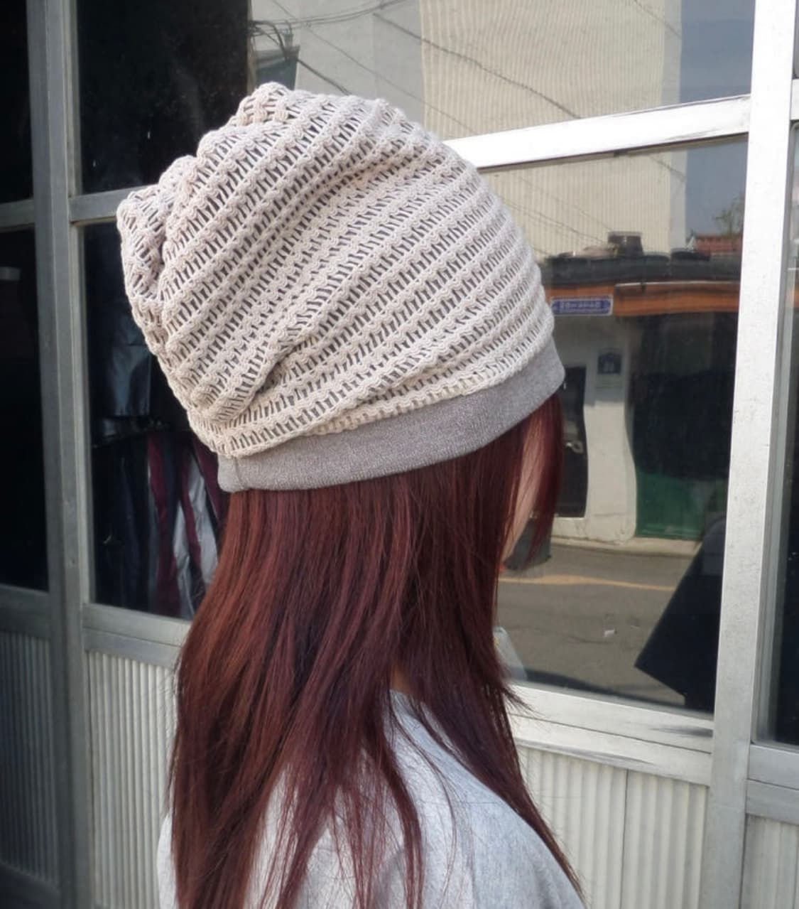 빈티지 그레이 비니 상품이미지1