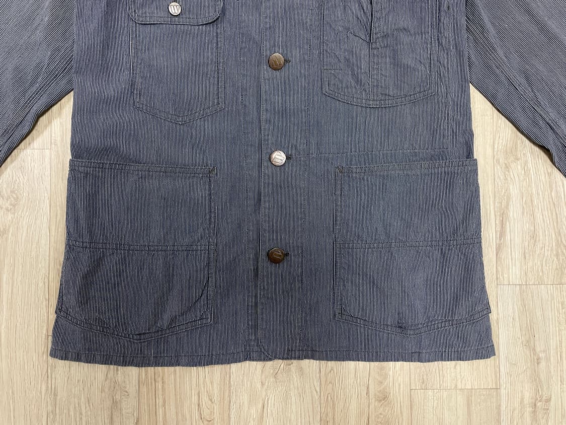 95) 40's 복각 웨어하우스 더블웍스 히코리 커버올 상품이미지8