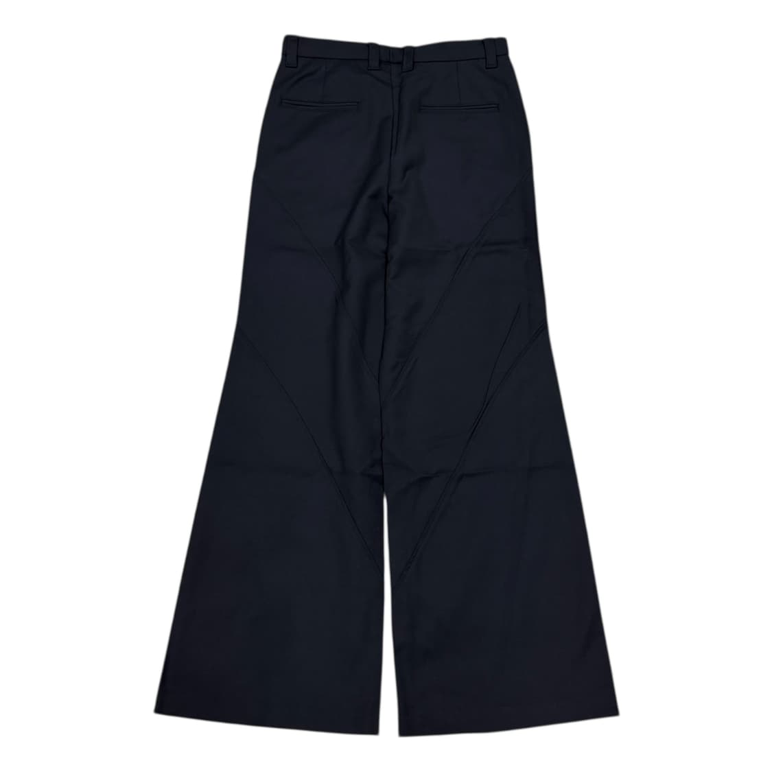 STU 디테일 울 와이드 팬츠 바지 네이비 M 상품이미지2