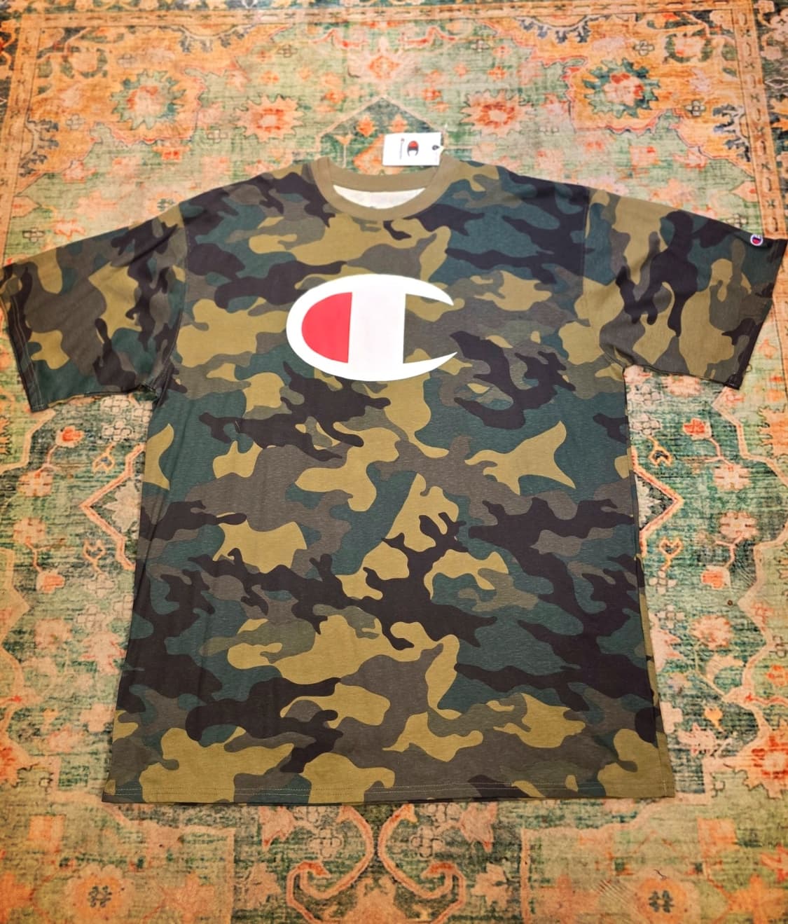 챔피온 Champion USA카모플라쥬 패턴 반팔 티셔츠 상품이미지1