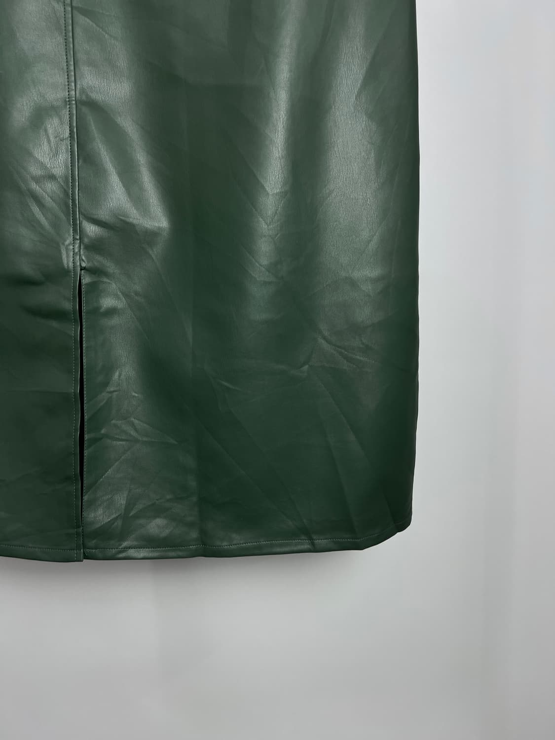 빈티지 페이크 레더 롱 스커트  상품이미지3