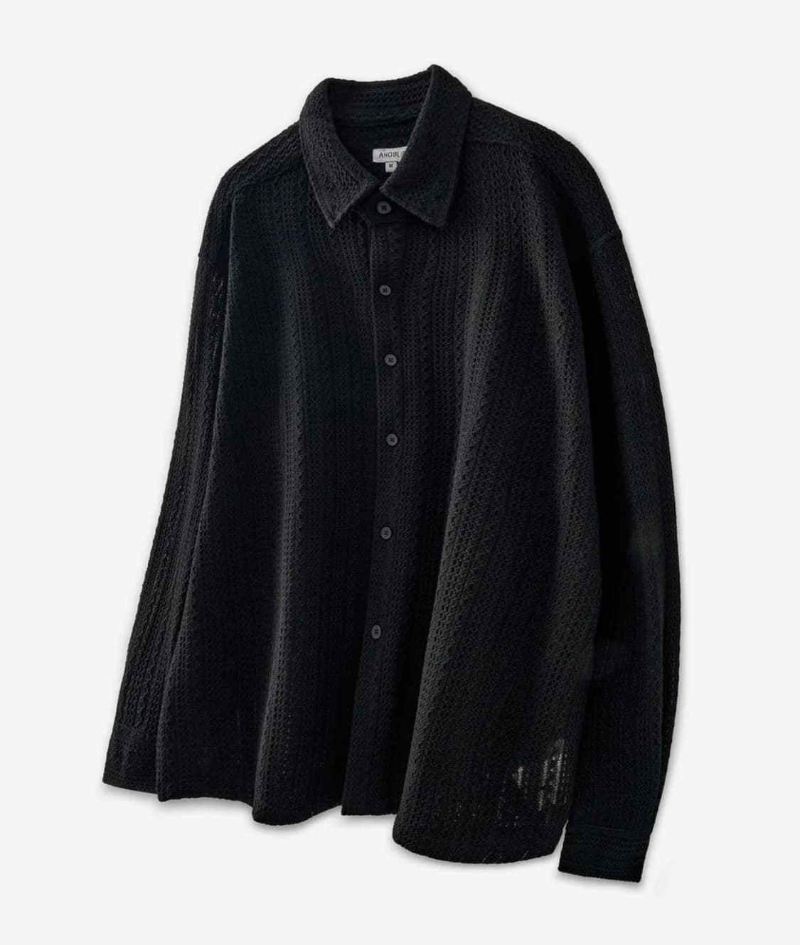 아노블리어 크로셰 셔츠 블랙 (정가 5만원) 상품이미지6