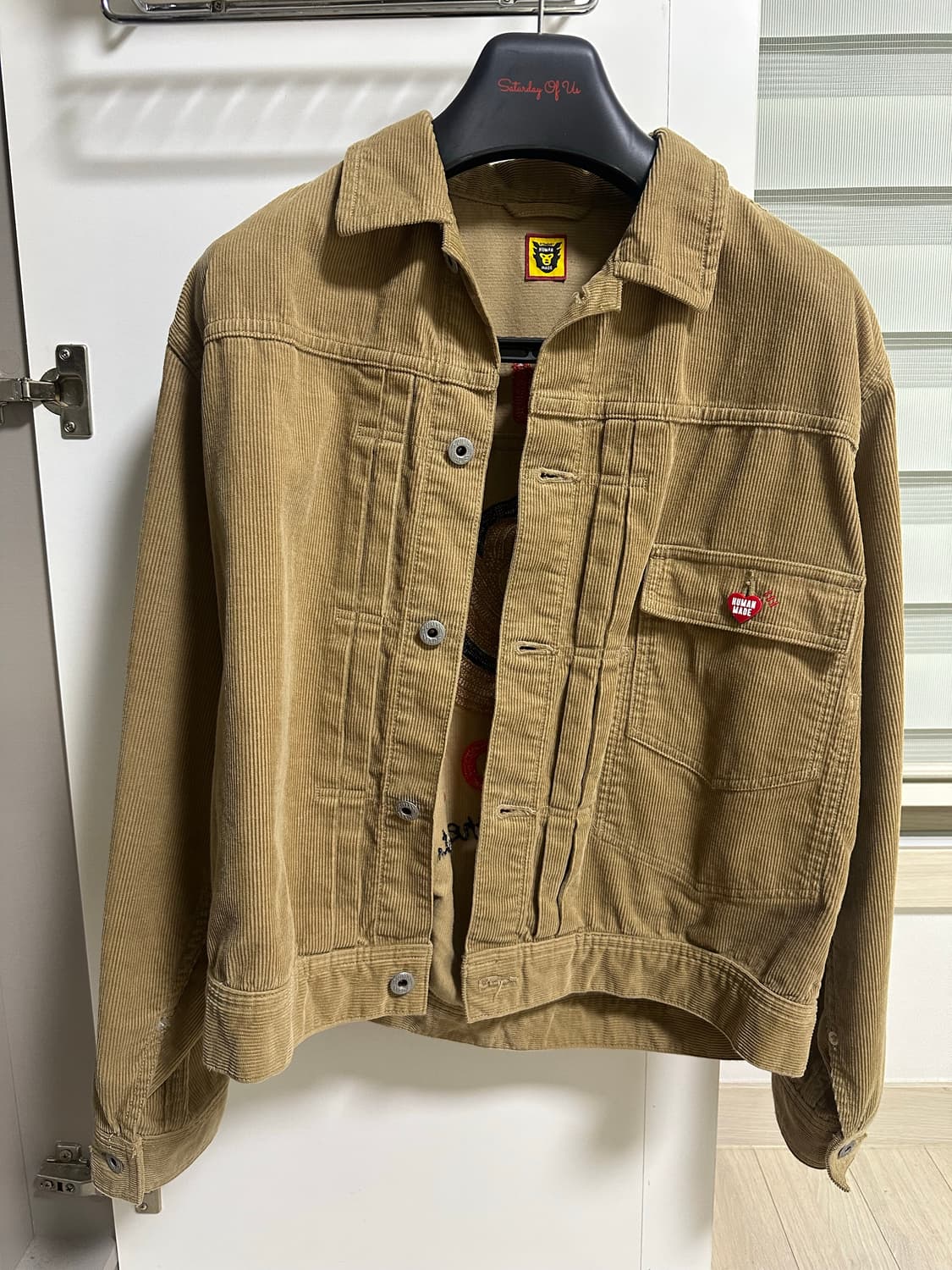 휴먼메이드 닥스 코듀로이 워크 자켓 베이지 L 상품이미지2