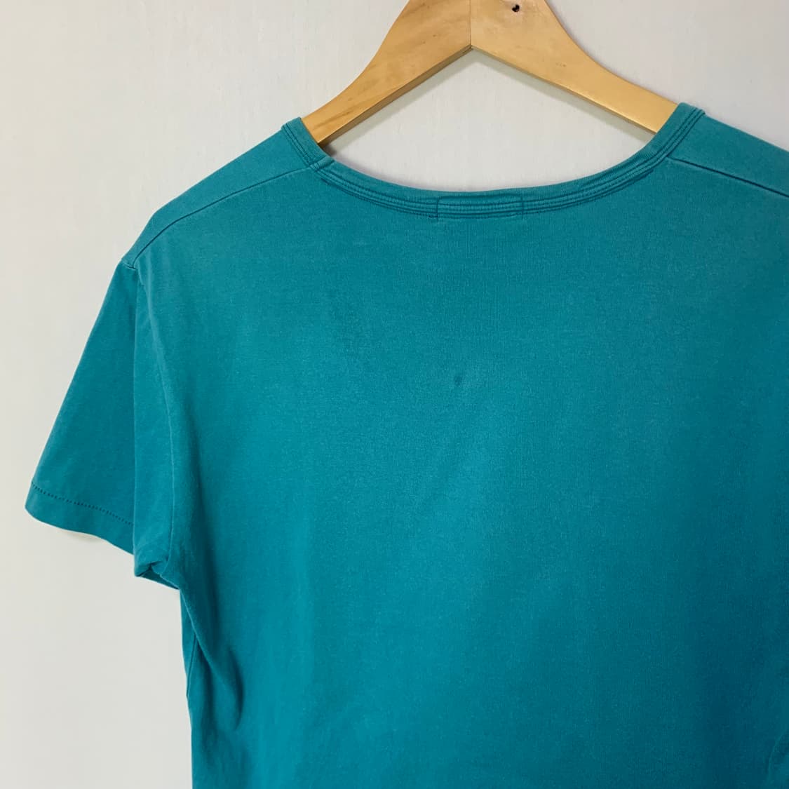 버버리 블랙라벨 프린팅 브이넥 빈티지 반팔 티셔츠 블루그린 2 사이즈 상품이미지6