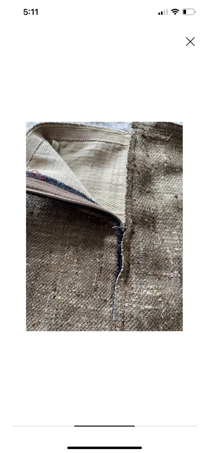 프라다 브라운 트위드 미니스커트 상품이미지2