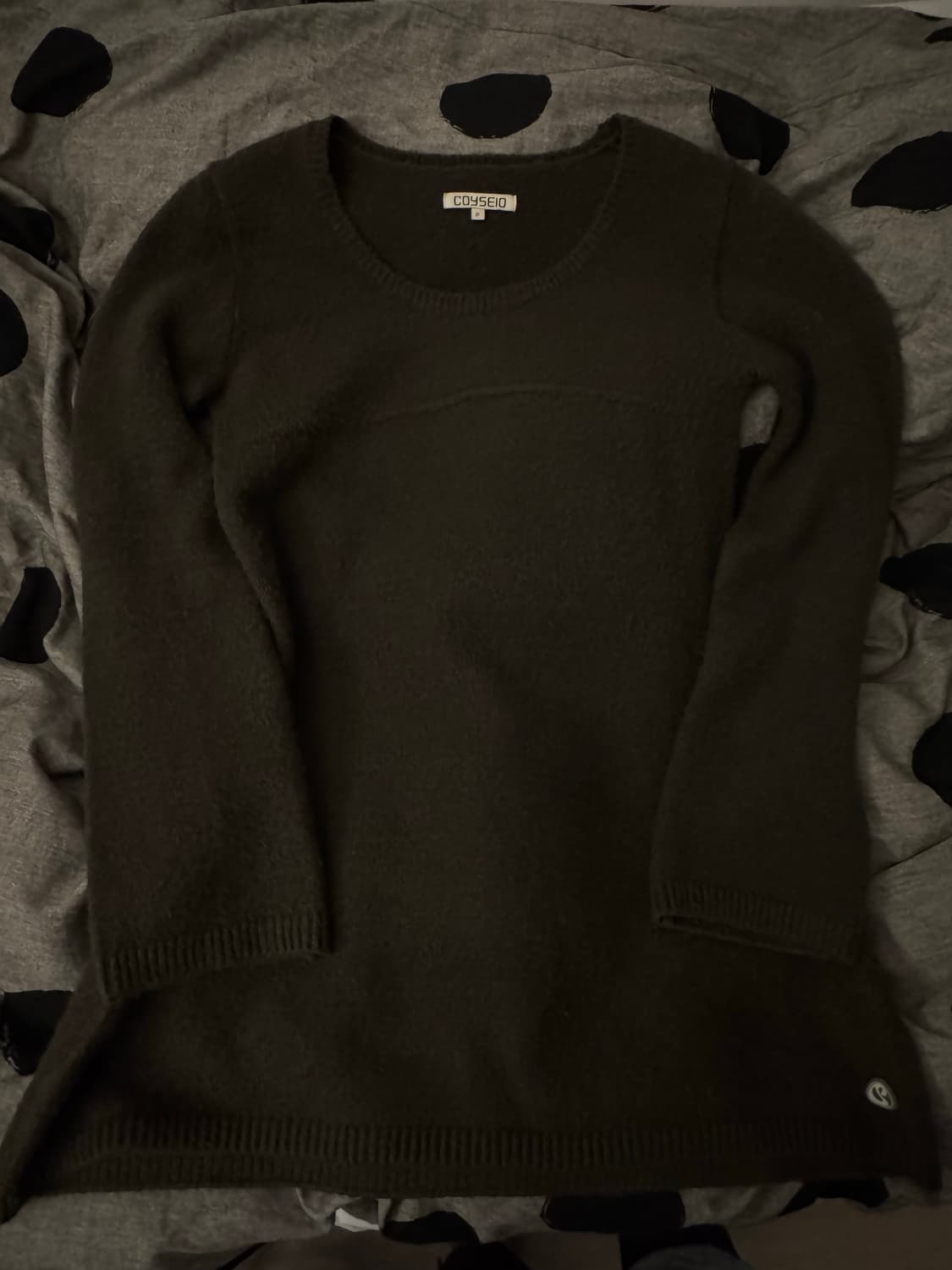 코이세이오 부클 니트 원피스 브라운 상품이미지2