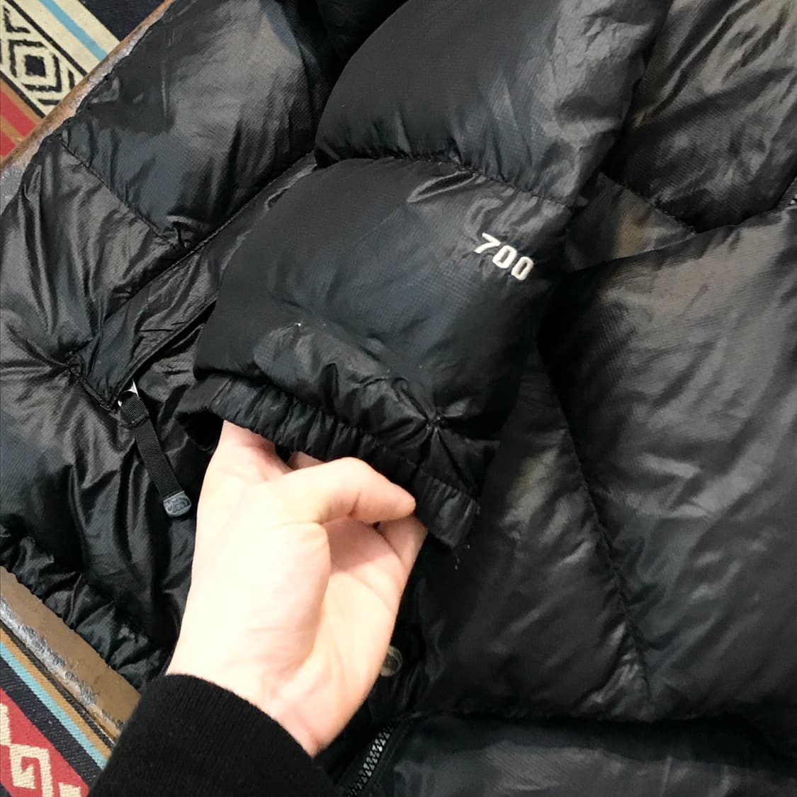 노스페이스 700 블랙 눕시 덕다운 푸퍼 패딩 남성 110 사이즈  상품이미지6