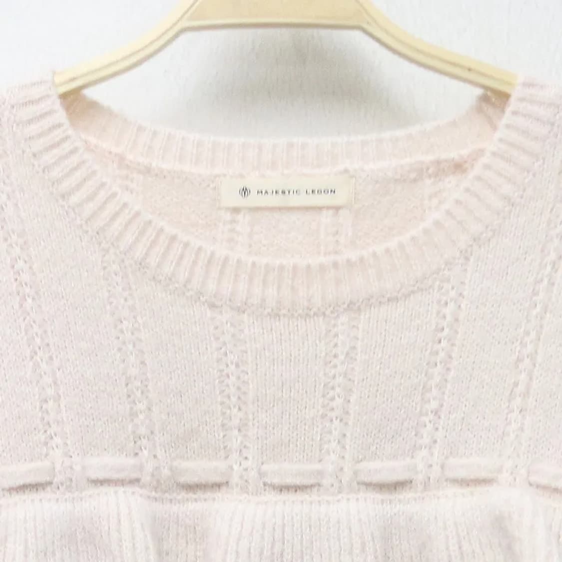 MAJESTIC LEGON 딸기우유 히메갸루 프릴니트 61122 상품이미지3