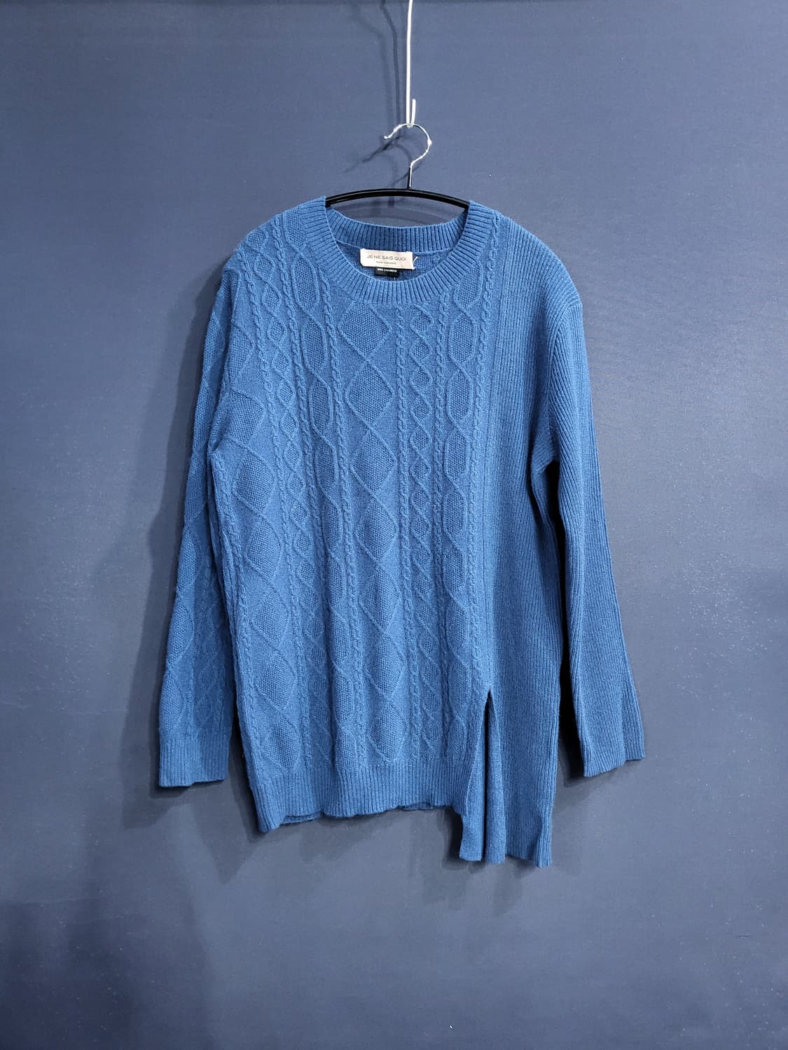 주느세콰 캐시미어100% 케이블니트 상품이미지1