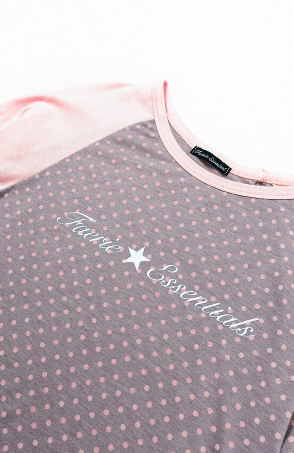 dot raglan sleeve top (pink) 상품이미지3