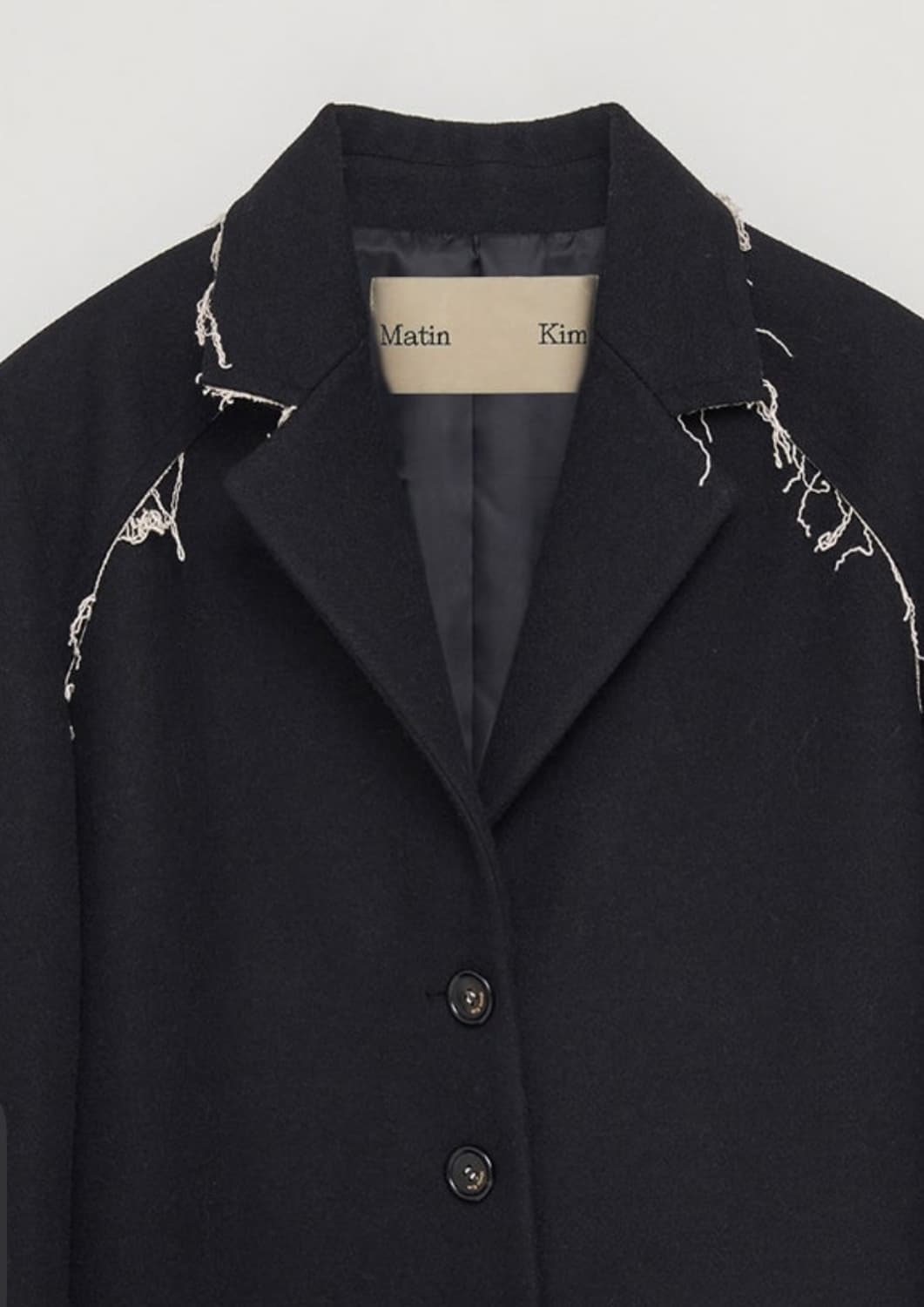 마뗑킴 Matin Kim - Raw Cutting Coat Jacket 상품이미지6