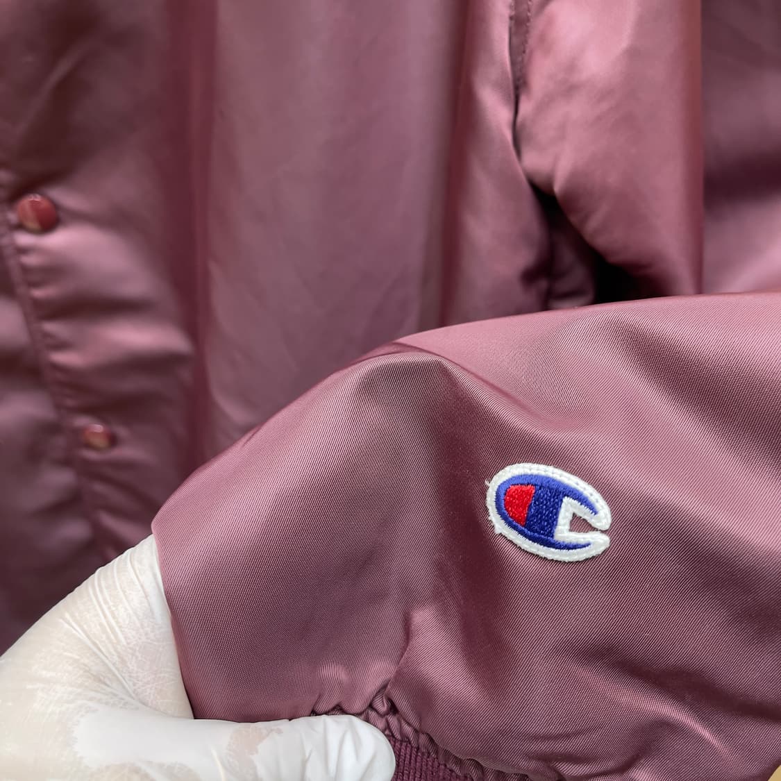 챔피온 나일론 바시티 자켓(버건디) 상품이미지9