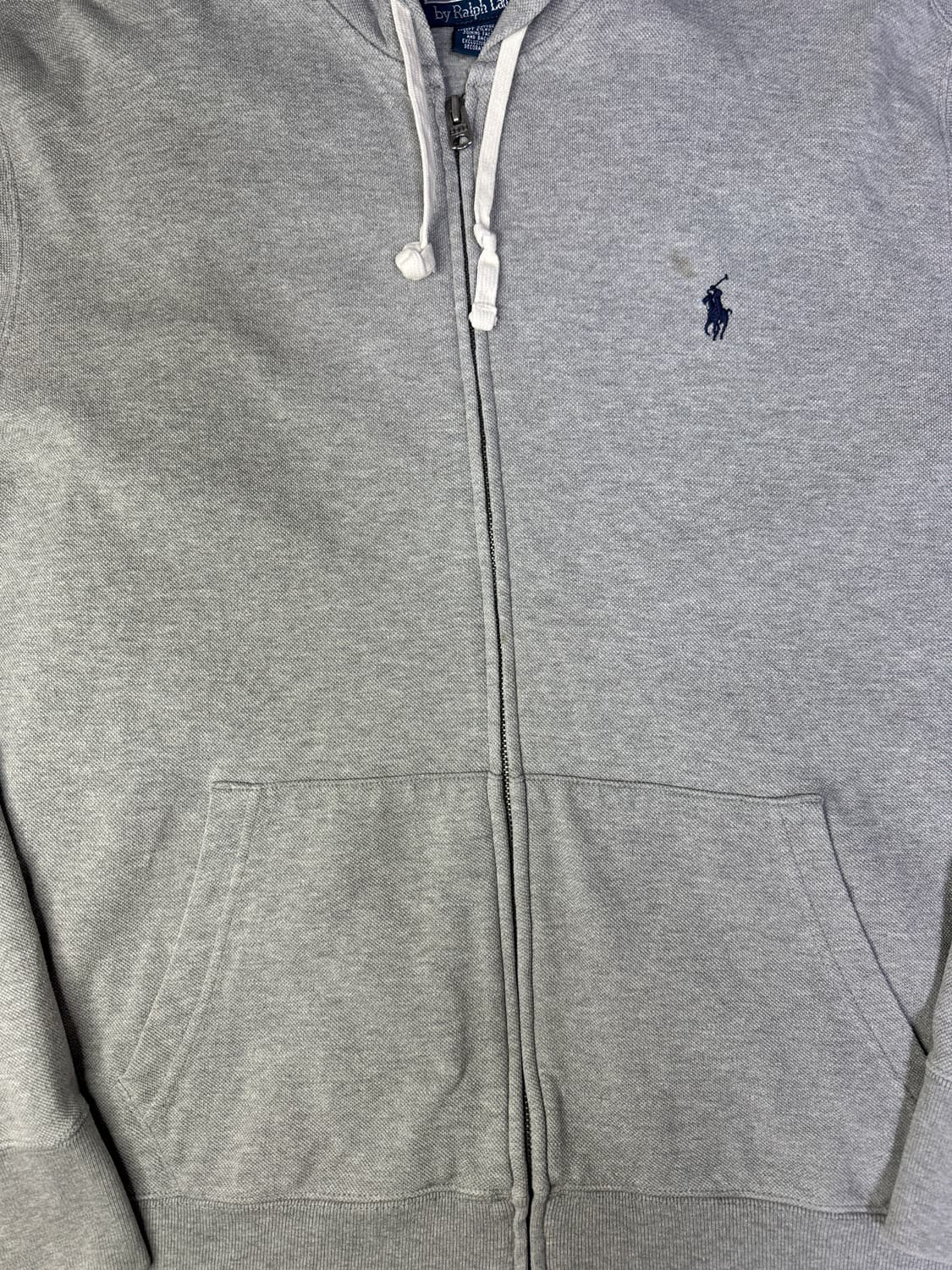 빈티지 폴로 랄프로렌 그레이 후드 집업 L 상품이미지2