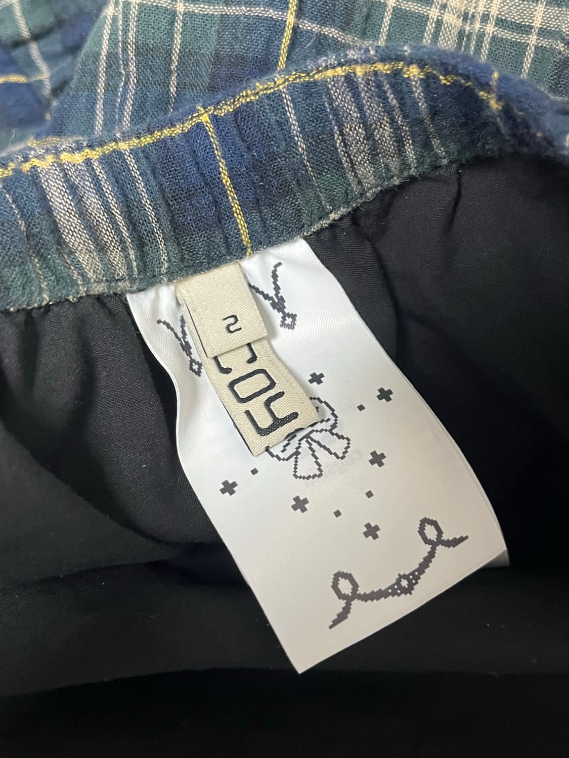 코이세이오 셔링 미디 스커트 체크 상품이미지3