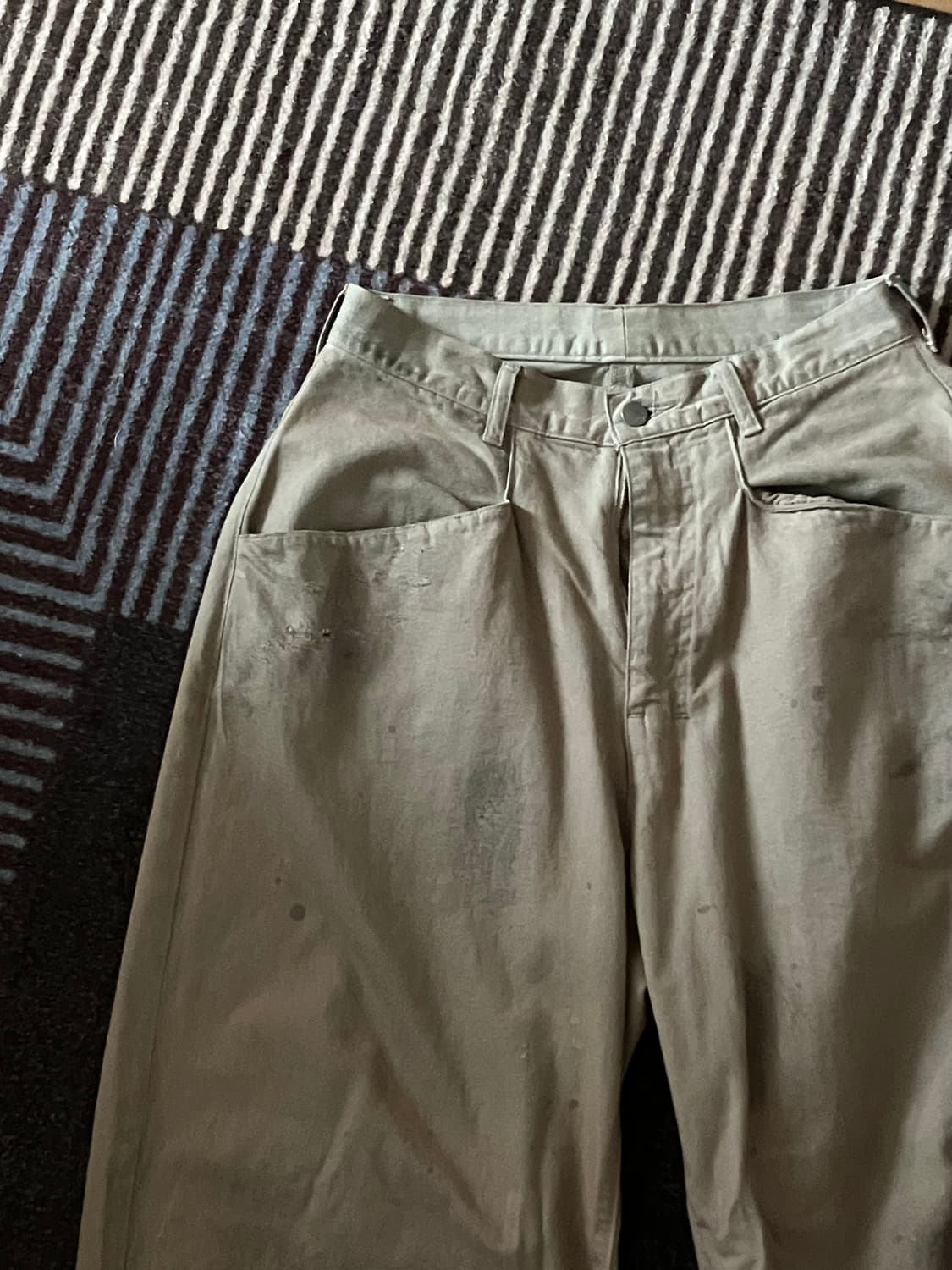 안셀름 / 데님 와이드 슬랙스 / 샌드 상품이미지1