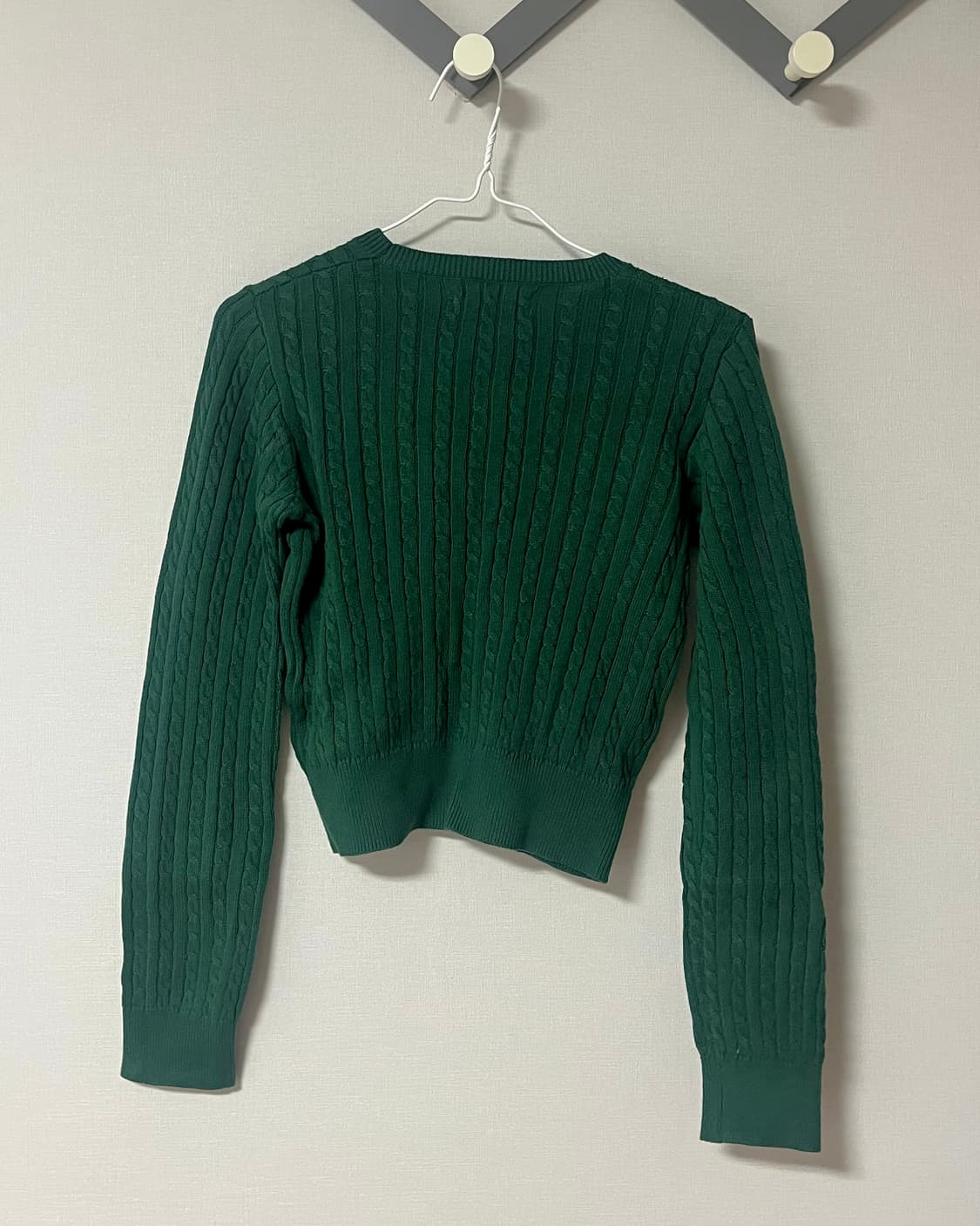 키르시 크롭 니트 그린 상품이미지7