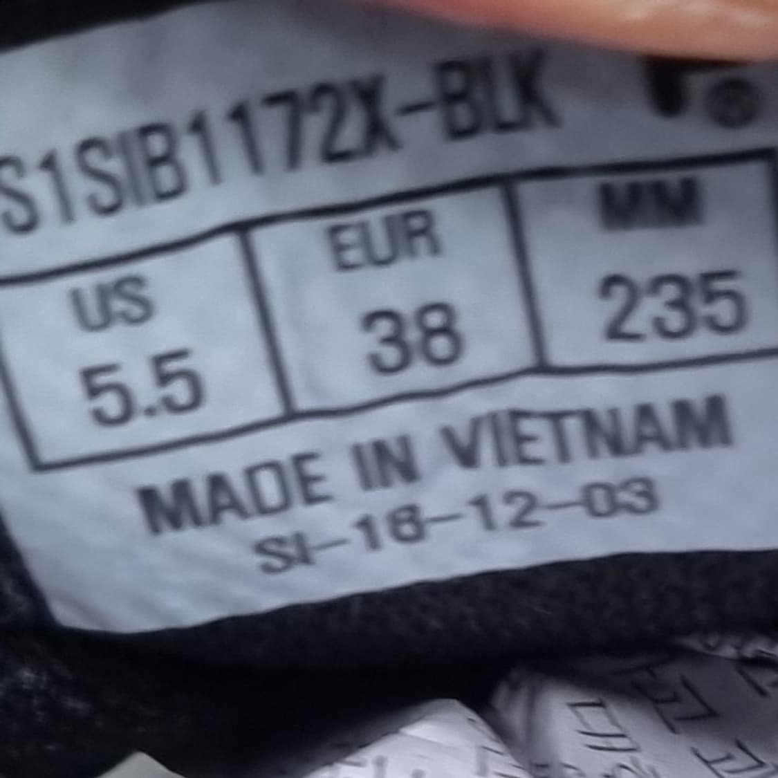 휠라 레이 올블랙 운동화235 상품이미지6