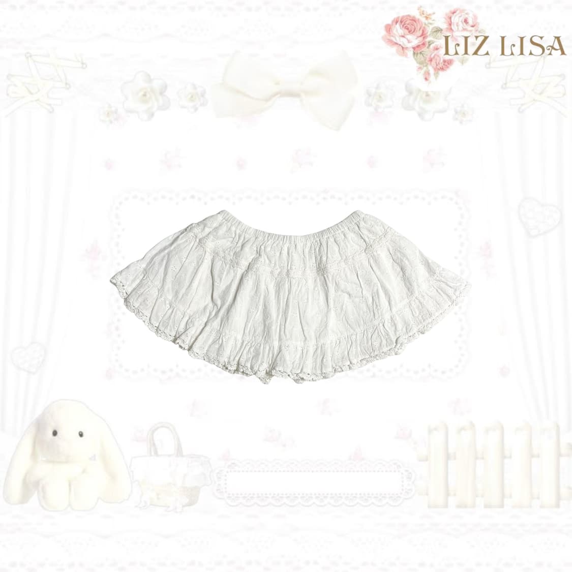 Liz lisa 리즈리사 히메카지 펀칭 큐롯 스커트 리즈리사큐롯 히메갸루 상품이미지2